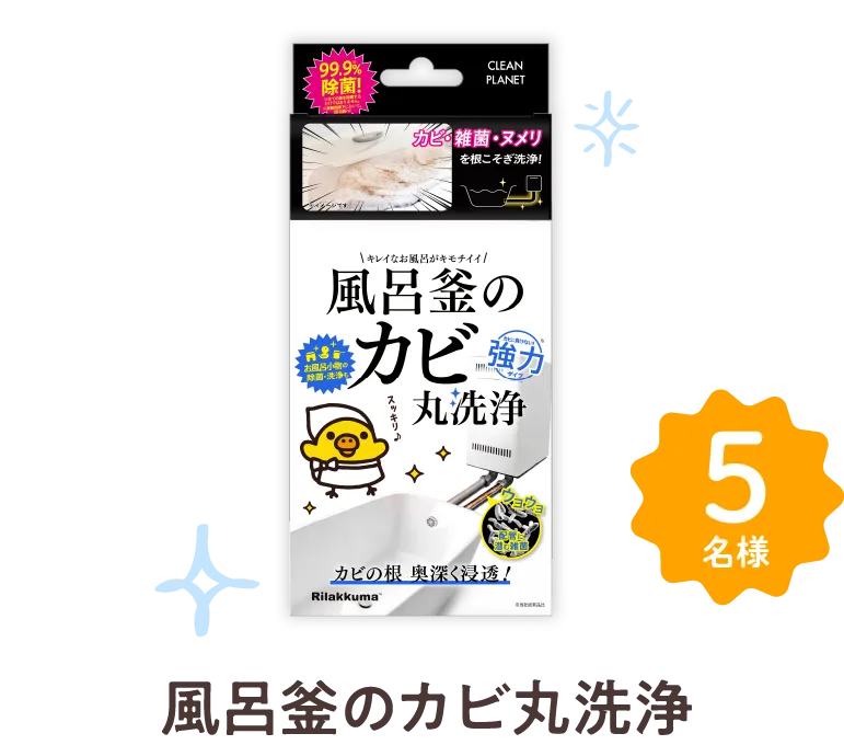 風呂釜のカビ丸洗浄 5名様